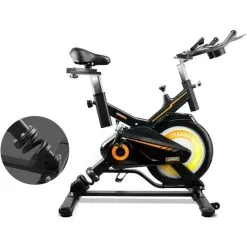 Bicicleta Estática ALPINE 7500. Inercia 15 Kg. Muelle Balanceo. Gridinlux