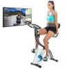 SKANDIKA Bicicleta Estática - Foldaway X-2000 - Fitness - Bluetooth - Plegable - Blanca -Musculación bicicleta estatica foldaway x 2000 fitness bluetooth plegable blanca