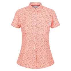 Regatta Camisa Mindano VI Estampado Ditsy Para Mujer Papaya