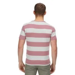 Regatta Camiseta Brayden De Rayas Para Hombre Malva -Musculación camiseta brayden de rayas para hombre malva 1