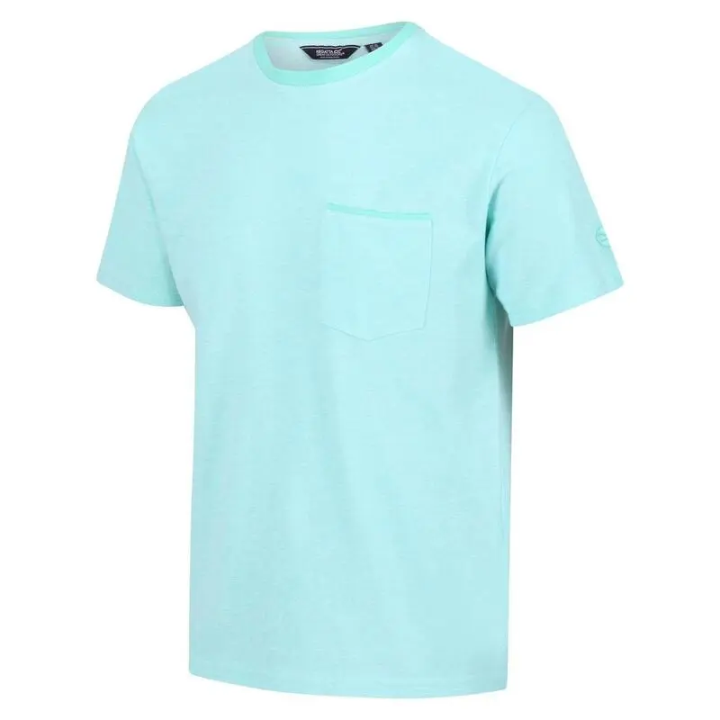 Regatta Camiseta Caelum De Slub Para Hombre Verde Ópalo 5 Regatta Camiseta Caelum De Slub Para Hombre Verde Ópalo - Imagen 3