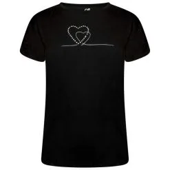 Dare 2b Camiseta Crystallize Corazón Para Mujer Negro