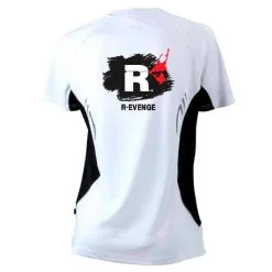 R-EVENGE Camiseta De Manga Corta Mujer Fitness Running Cardio Blanca -Musculación camiseta de manga corta mujer fitness running cardio blanca 1