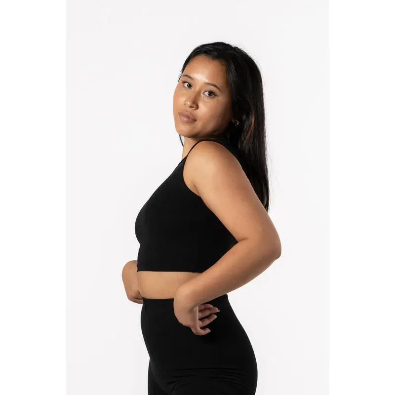 AESTHETIC WOLF Camiseta De Tirantes Entallada 'Body' - Fitness - Mujer - Negro 5 AESTHETIC WOLF Camiseta De Tirantes Entallada 'Body' - Fitness - Mujer - Negro - Imagen 3