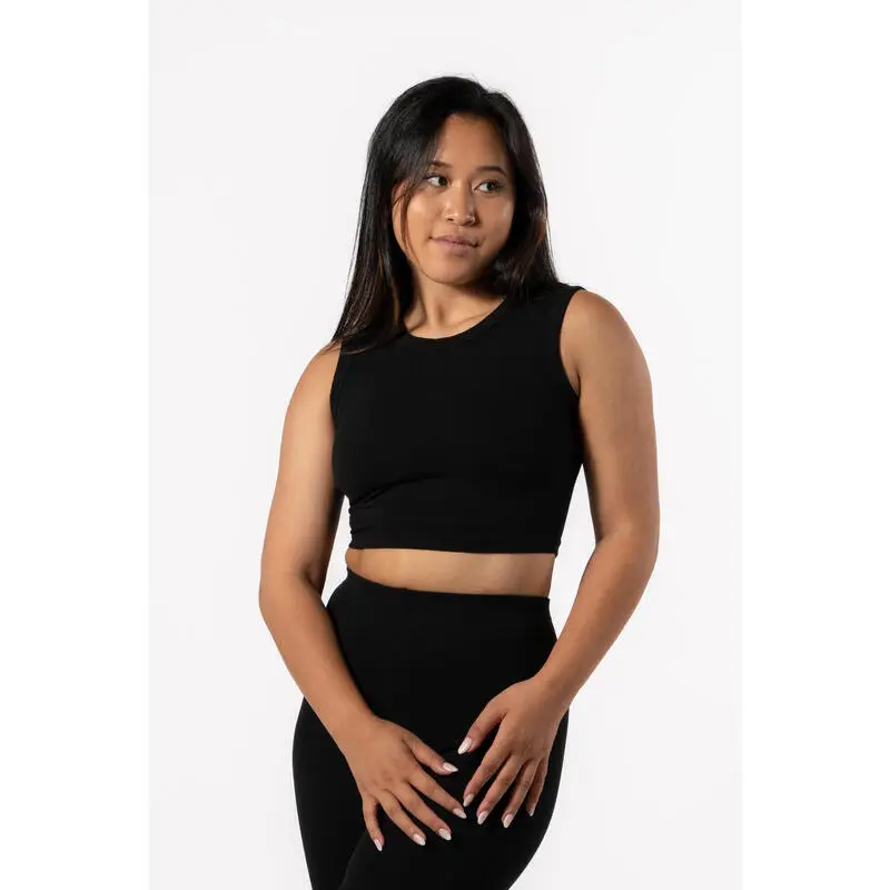 AESTHETIC WOLF Camiseta De Tirantes Entallada 'Body' - Fitness - Mujer - Negro 3 AESTHETIC WOLF Camiseta De Tirantes Entallada 'Body' - Fitness - Mujer - Negro