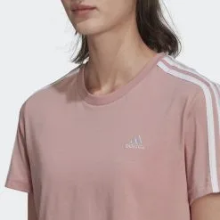 ADIDAS Camiseta Essentials Loose Cropped 3 Bandas -Musculación camiseta essentials loose cropped 3 bandas 4