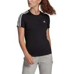 ADIDAS Camiseta Essentials Slim LOUNGEWEAR 3 Bandas -Musculación camiseta essentials slim loungewear 3 bandas 4