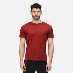 Regatta Camiseta Fingal Edition Jaspeada Para Hombre Rojo Fuego -Musculación camiseta fingal edition jaspeada para hombre rojo fuego 3