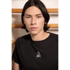 Camiseta Fitness Manga Corta Algodón Hombre Scalpers Adn 32893 Negro 9 Camiseta Fitness Manga Corta Algodón Hombre Scalpers Adn 32893 Negro -Musculación camiseta fitness manga corta algodon hombre scalpers adn 32893 negro 1