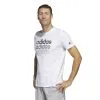 Camiseta Fitness Soft Training Adidas Hombre Blanco -Musculación camiseta fitness soft training adidas hombre blanco