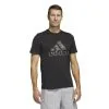 Camiseta Fitness Soft Training Adidas Hombre Negro Camuflaje -Musculación camiseta fitness soft training adidas hombre negro camuflaje