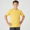 Camiseta Gimnasia Manga Corta Algodón Transpirable Niños Domyos 500 Amarillo 2 Camiseta Gimnasia Manga Corta Algodón Transpirable Niños Domyos 500 Amarillo -Musculación camiseta gimnasia manga corta algodon transpirable nios domyos 500 amarillo