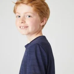 Domyos Camiseta Gimnasia Manga Corta Sintética Transpirable Niños S500 Azul Marino 10 Domyos Camiseta Gimnasia Manga Corta Sintética Transpirable Niños S500 Azul Marino -Musculación camiseta gimnasia manga corta sintetica transpirable nios s500 azul marino 2