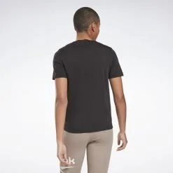 Camiseta Manga Corta Mujer Reebok Identity Floral Negro 10 Camiseta Manga Corta Mujer Reebok Identity Floral Negro -Musculación camiseta manga corta mujer reebok identity floral negro 3