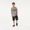 Camiseta Manga Corta Puma Gimnasia Niño Y Niña Gris -Musculación camiseta manga corta puma gimnasia nio y nia gris