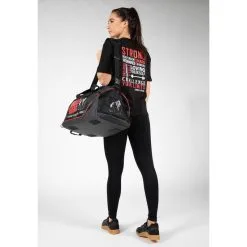 Camiseta Musculación Manga Corta Algodón Mujer GORILLA WEAR Sandy Negro -Musculación camiseta musculacion manga corta algodon mujer gorilla wear sandy negro 2