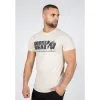 Camiseta Musculación Manga Corta Hombre GORILLA WEAR Classic Beige -Musculación camiseta musculacion manga corta hombre gorilla wear classic beige