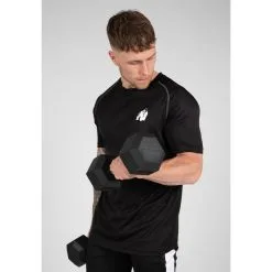 Camiseta Musculación Manga Corta Hombre GORILLA WEAR Performance Negro -Musculación camiseta musculacion manga corta hombre gorilla wear performance negro 3