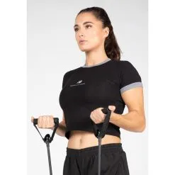 Camiseta Musculación Manga Corta Mujer GORILLA WEAR New Orleans Negro -Musculación camiseta musculacion manga corta mujer gorilla wear new orleans negro 3