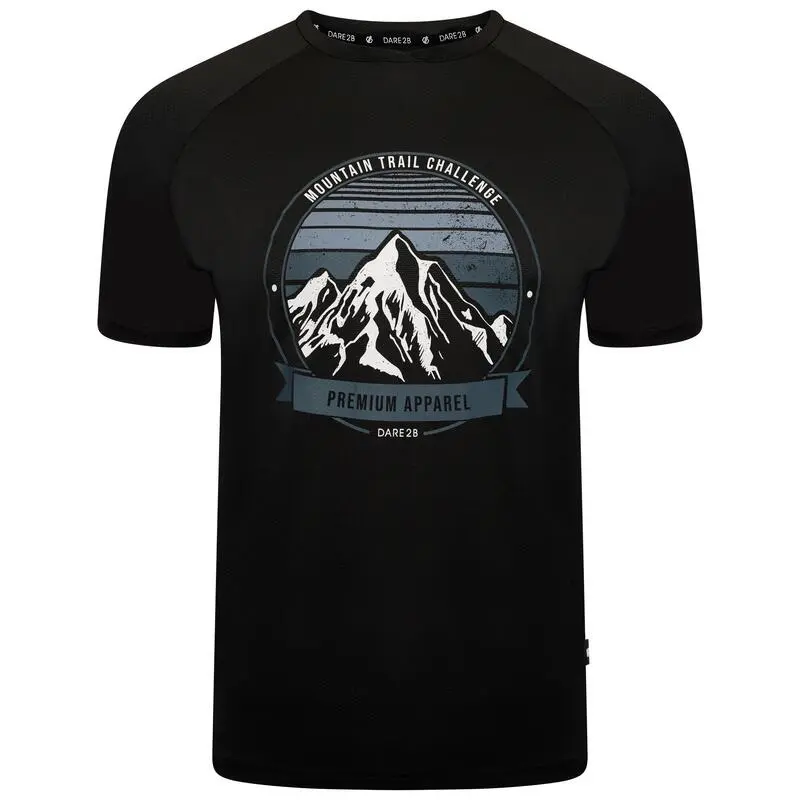 Dare 2b Camiseta Righteous II Montaña Para Hombre Negro 3 Dare 2b Camiseta Righteous II Montaña Para Hombre Negro