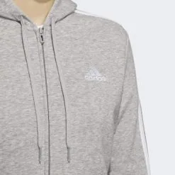 ADIDAS Chaqueta Con Capucha Essentials Fleece 3 Bandas -Musculación chaqueta con capucha essentials fleece 3 bandas 9
