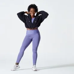 Domyos Chaqueta Fitness Negro Amplia Capucha -Musculación chaqueta fitness negro amplia capucha 1