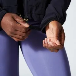 Domyos Chaqueta Fitness Negro Amplia Capucha -Musculación chaqueta fitness negro amplia capucha 4