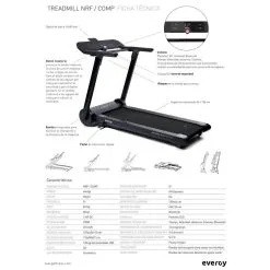 CINTA DE CORRER EVERGY PLEGABLE NRF -Musculación cinta de correr evergy plegable nrf 3