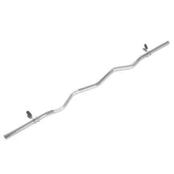 Virtufit Curl Bar - EZ Barbell Bar - 120 Cm - Clip De Resorte - 30 Mm