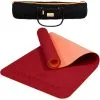 YOGATERRAE Esterilla De Yoga TPE Coral Bordeaux + Correa + Bolsa De Transporte -Musculación esterilla de yoga tpe coral bordeaux correa bolsa de transporte