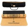 YOGATERRAE Esterilla Yoga De Corcho Y Caucho Natural + Correa + Bolsa De Transporte
