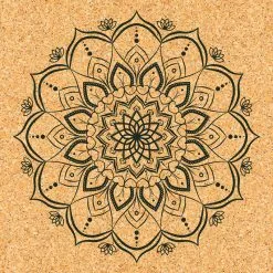 YOGATERRAE Esterilla Yoga De Corcho Y Caucho Natural + Correa De Transporte Y Estiramiento -Musculación esterilla yoga de corcho y caucho natural correa de transporte y estiramiento 3