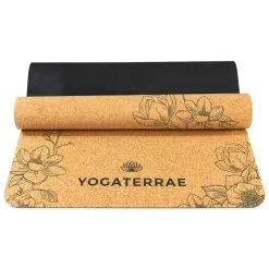 YOGATERRAE Esterilla Yoga De Corcho Y Caucho Natural + Correa De Transporte Y Estiramiento -Musculación esterilla yoga de corcho y caucho natural correa de transporte y estiramiento 9