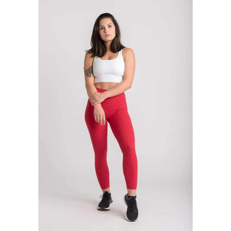AESTHETIC WOLF Flux Legging Fitness - Mujer - Roja 5 AESTHETIC WOLF Flux Legging Fitness - Mujer - Roja - Imagen 3