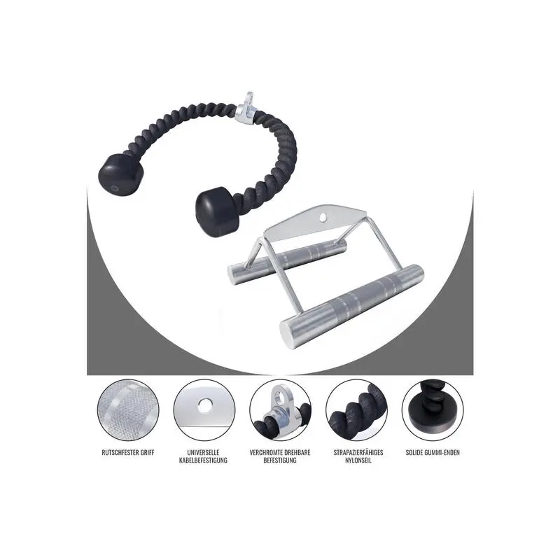 Gorilla Sports Juego De Asas De Remo (cuerda De Nylon, Asa De Remo) 7 Gorilla Sports Juego De Asas De Remo (cuerda De Nylon, Asa De Remo) - Imagen 5