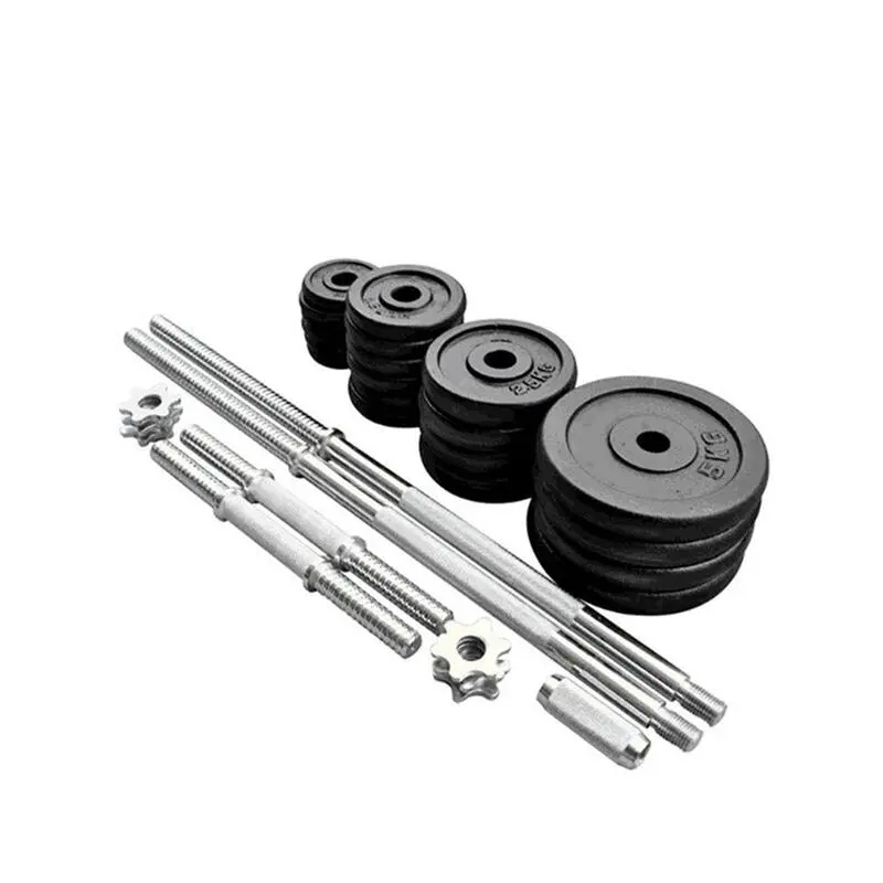 YOURFIT JUEGO DE MANCUERNAS Y BARRA DE MUSCULACION 50KG 4 YOURFIT JUEGO DE MANCUERNAS Y BARRA DE MUSCULACION 50KG - Imagen 2