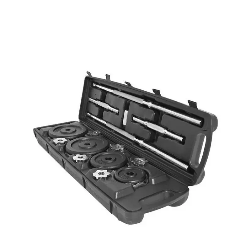 YOURFIT JUEGO DE MANCUERNAS Y BARRA DE MUSCULACION 50KG 3 YOURFIT JUEGO DE MANCUERNAS Y BARRA DE MUSCULACION 50KG