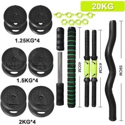 OZIO FITNESS Juego Kit 20 Kg De Mancuernas 4 En 1 MultiFit -Musculación juego kit 20 kg de mancuernas 4 en 1 multifit 2