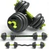 OZIO FITNESS Juego Kit 30 Kg De Mancuernas 4 En 1 MultiFit -Musculación juego kit 30 kg de mancuernas 4 en 1 multifit