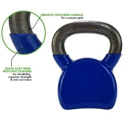 Tunturi Kettlebell De Vinilo - 12 Kg -Musculación kettlebell de vinilo 12 kg 1