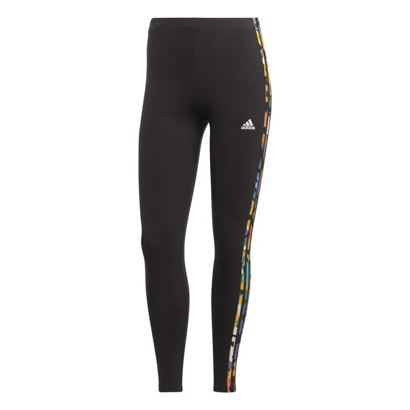 Leggings Fitness Adidas Mujer Negro Estampado Floral 7 Leggings Fitness Adidas Mujer Negro Estampado Floral - Imagen 5