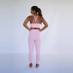 Leggings Mallas Fitness Largas Sostenible Poliéster Mujer Fitplanet Posidonia -Musculación leggings mallas fitness largas sostenible poliester mujer fitplanet posidonia 3