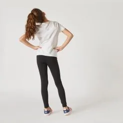 Leggings Mallas Gimnasia Deportiva Niños Domyos 100 Negro 9 Leggings Mallas Gimnasia Deportiva Niños Domyos 100 Negro -Musculación leggings mallas gimnasia deportiva nios domyos 100 negro 1