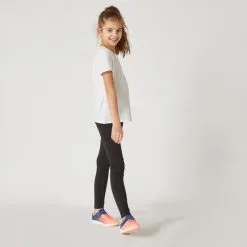 Leggings Mallas Gimnasia Deportiva Niños Domyos 100 Negro 10 Leggings Mallas Gimnasia Deportiva Niños Domyos 100 Negro -Musculación leggings mallas gimnasia deportiva nios domyos 100 negro 2