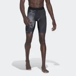 ADIDAS Mallas Cortas Techfit Allover Print Training