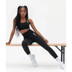 Joy Studio Mallas Leggings Seamless Super Strong - Negro -Musculación mallas leggings seamless super strong negro 2