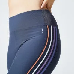 Domyos Mallas Pirata Fitness Cardio Mujer Gris Talle Alto -Musculación mallas pirata fitness cardio mujer gris talle alto 2