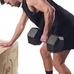 BODYTONE Mancuernas De Goma Hexagonales Profesionales 25Kg 10 BODYTONE Mancuernas De Goma Hexagonales Profesionales 25Kg -Musculación mancuernas de goma hexagonales profesionales 25kg 3