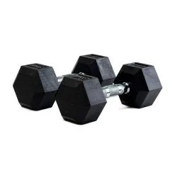 BODYTONE Mancuernas De Goma Hexagonales Profesionales 9Kg
