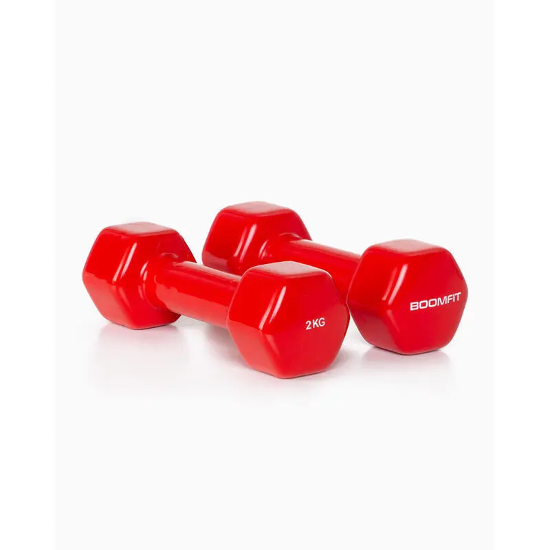 Mancuernas De Vinilo 2Kg (Pareja) - BOOMFIT 3 Mancuernas De Vinilo 2Kg (Pareja) - BOOMFIT